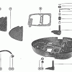 40 (1 CYL.) 3305152 THRU 7045757 Нижняя часть капота