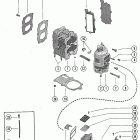 40, 4 (GNAT 2 CYL.) 7085673 THRU 7146487 Блок цилиндров