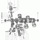 1000SS 2318586 THRU 2836018 Коленчатый вал, поршни и шатуны