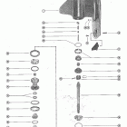 1150 2836019 THRU 3525440 Корпус редуктора, вал гребного винта