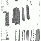 1150, 115 7112248 THRU 7131212 End cap,manifold and exhaust covers