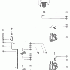500 2305101 THRU 2858813 Carburetor linkage and choke solenoid