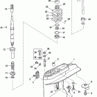 25 SEAPRO (4-STROKE) 0R051710 & Up Корпус редуктора, вертикальный вал