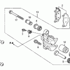 TRX500FPA Передний суппорт тормозной