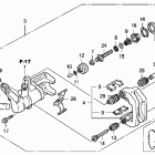 TRX420FA Задний суппорт тормозной