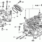 TRX500FA Головка цилиндра