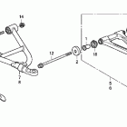 TRX680FA Передний рычаг
