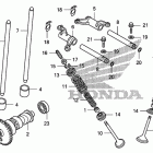 TRX420FA Распределительный вал и клапана
