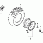 TRX420FA Заднее колесо