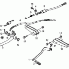 TRX250X Педали -подножки