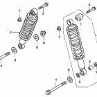TRX420FA Задний амортизатор