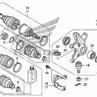 TRX420FA Передний  привод и кулак поворотный