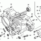 TRX500FA Передняя крышка картера