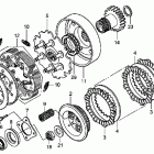 TRX500FPE Сцепление