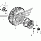 TRX500FA Заднее колесо