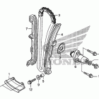 TRX500FA Цепь ГРМ и натяжитель