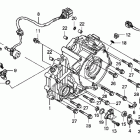TRX420FA Крышка картера задняя