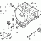 TRX250X Крышка картера задняя