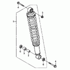 TRX250X Задний амортизатор