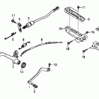 TRX250TM Педали -подножки