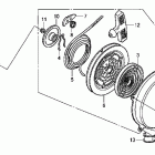 TRX500FPE Ручной стартер