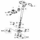 TRX420FA Steering shaft (trx420fa,trx420fga)