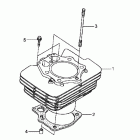 TRX500FPE Цилиндр