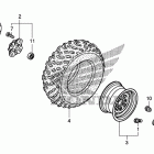 TRX500FA Переднее колесо