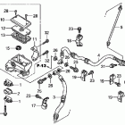 TRX500FPE Главный тормозной цилиндр - передний