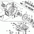 TRX250TM Редуктор задний