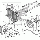 TRX500FA Радиатор