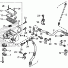 TRX500FPE Главный тормозной цилиндр -передний