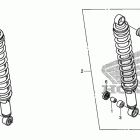TRX500FE Задний амортизатор