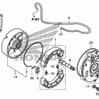 TRX500FA Задний тормоз