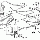 TRX250X Топливный бак