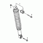 TRX250TM Задний амортизатор