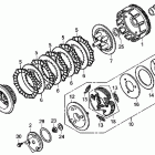 TRX250X Сцепление