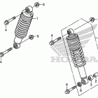 TRX500FE Передние аммортизаторы