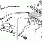 TRX500FPE Подножки и педали