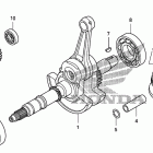 TRX420FA Коленчатый вал и поршень