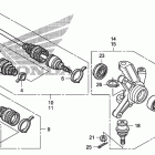 TRX500FA Кулак поворотный