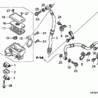 TRX420FA Главный тормозной цилиндр - передний