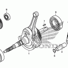 TRX500FA Коленчатый вал и поршень