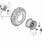 TRX500FPE Заднее колесо