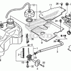TRX500FE Топливный бак