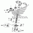 TRX420FA Steering shaft           (trx420fa,trx420fga)