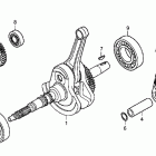 TRX500FPA Коленвал,поршни
