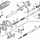 TRX250TM Вилка переключения передач