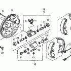 TRX250TM Передний тормоз