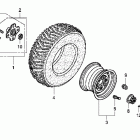 TRX500FPA Заднее колесо